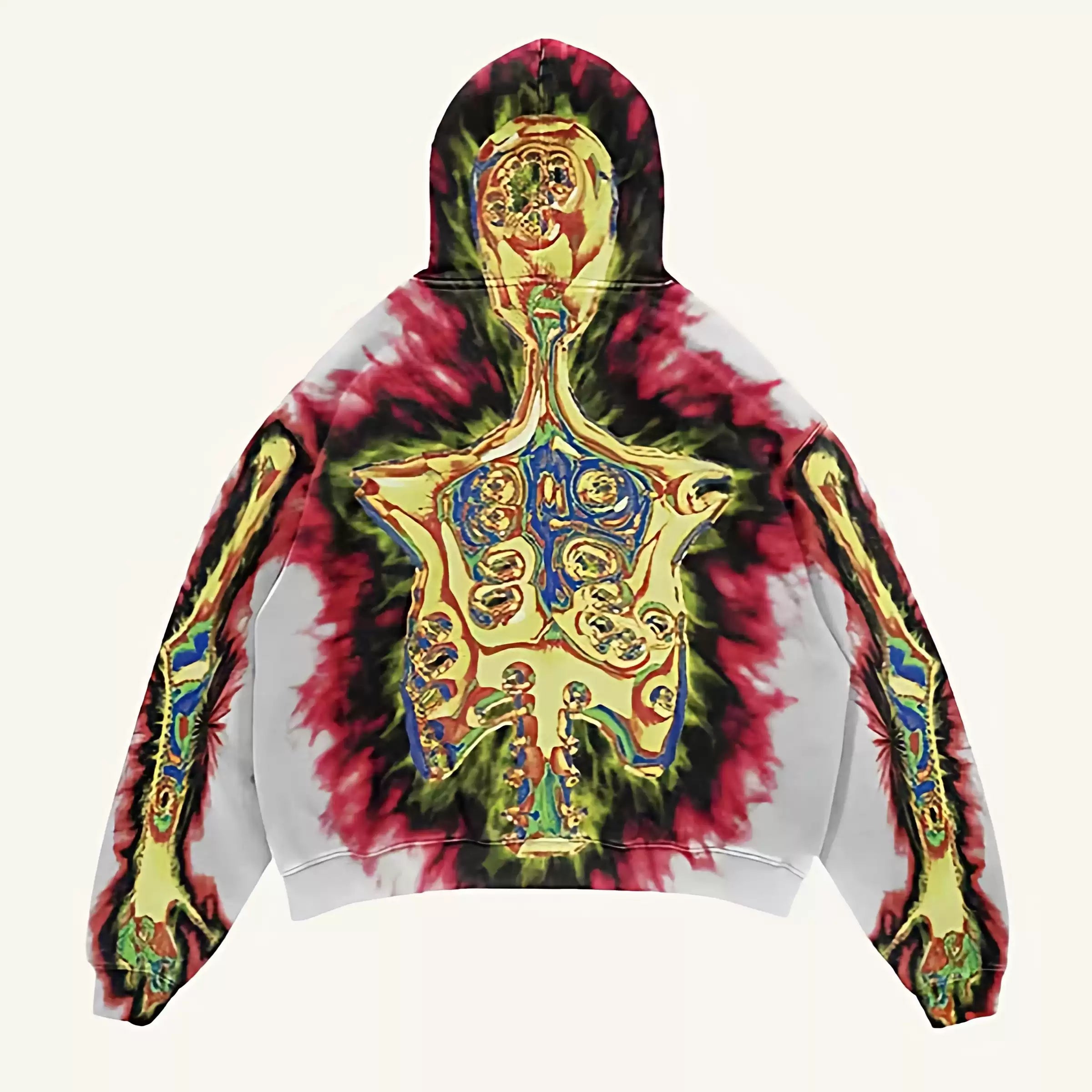 Colorful Skeleton Graphic Hoodie