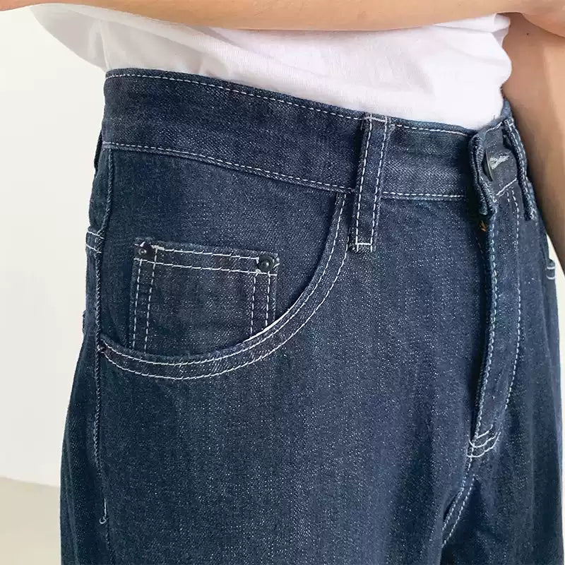 Dark Indigo Loose Jeans