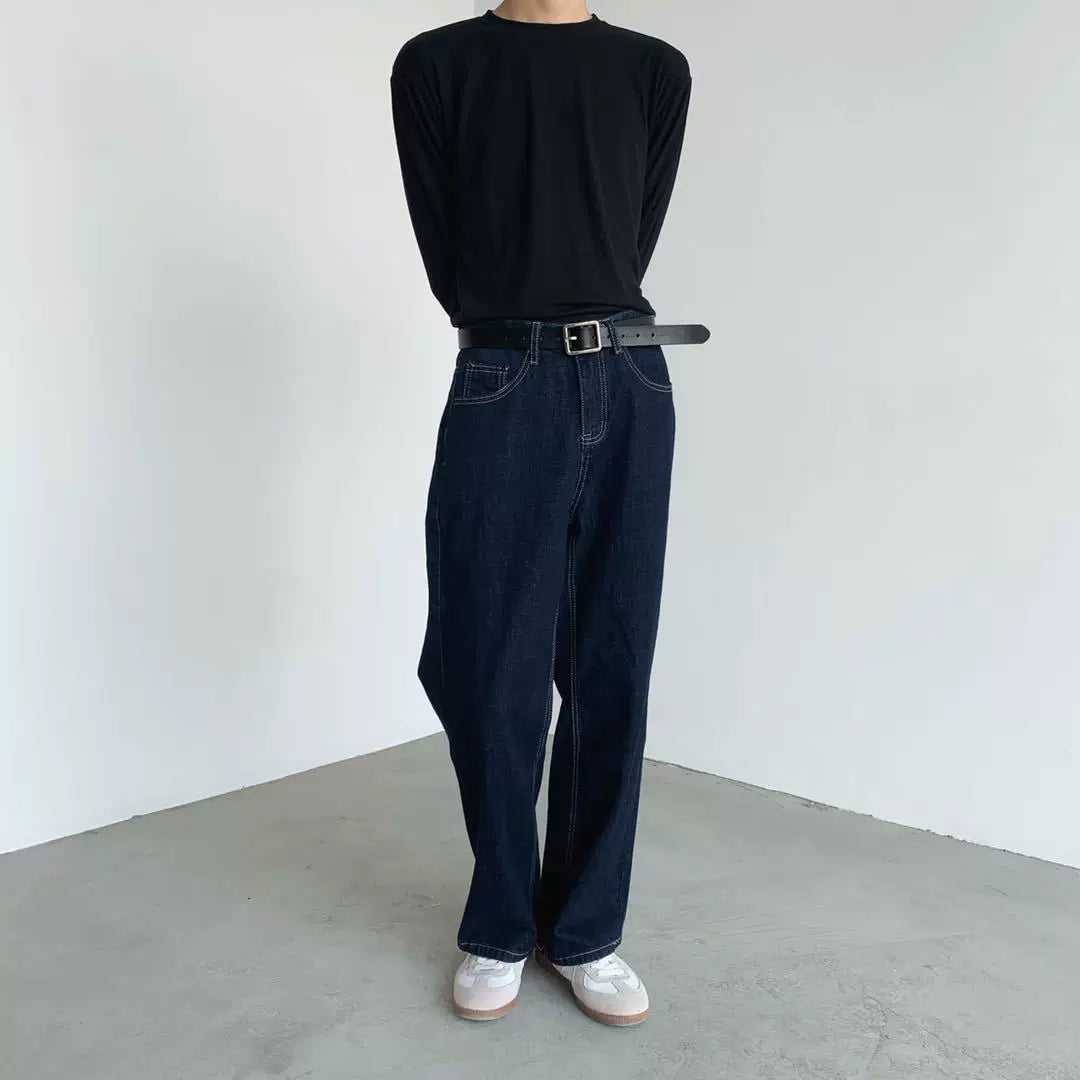 Dark Indigo Loose Jeans