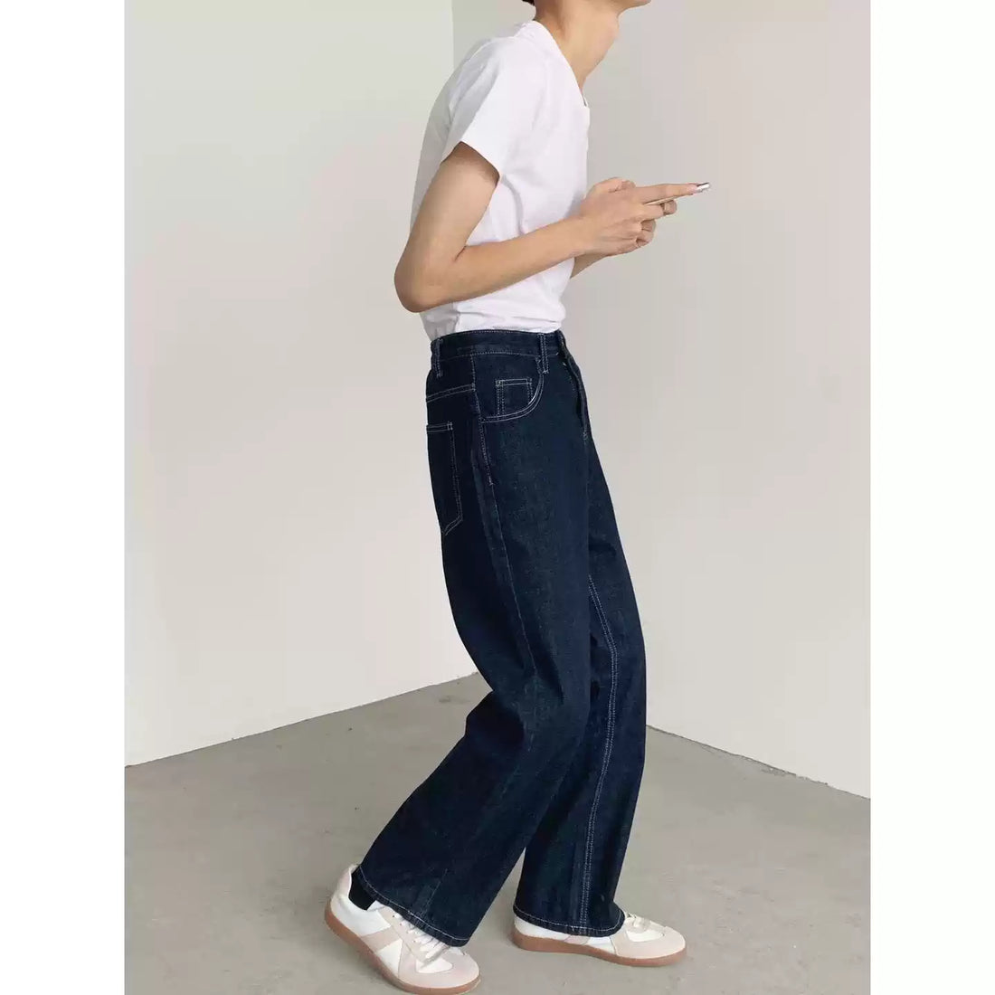 Dark Indigo Loose Jeans