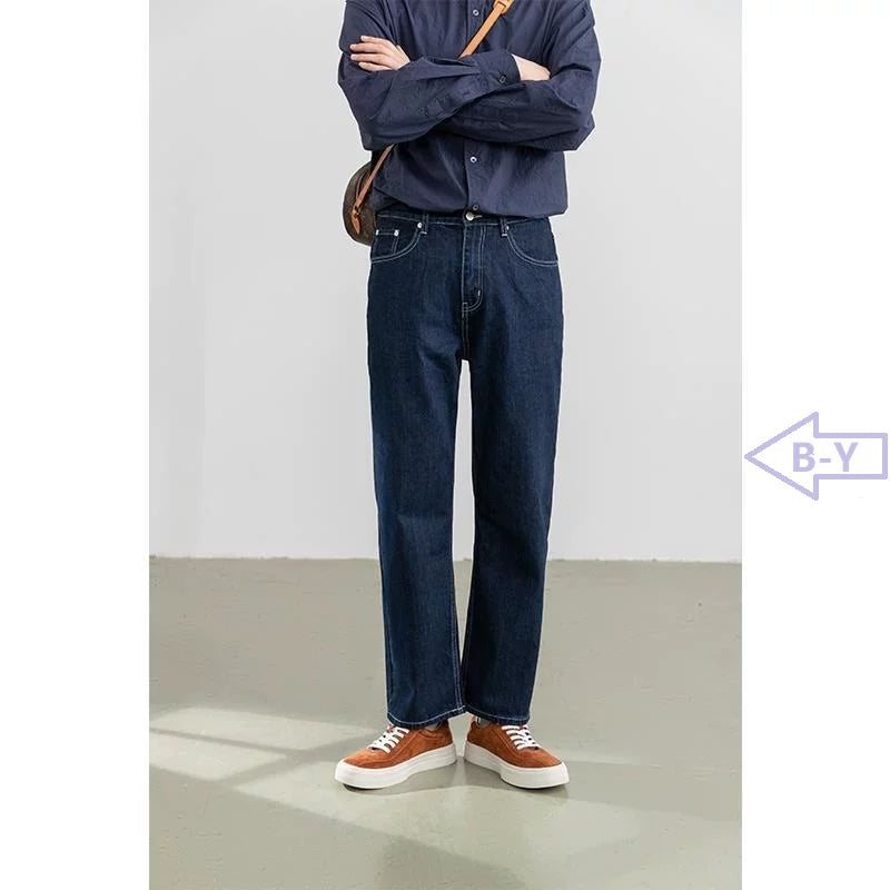 Dark Indigo Straight Jeans