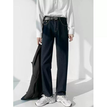 Deep Indigo Straight Jeans