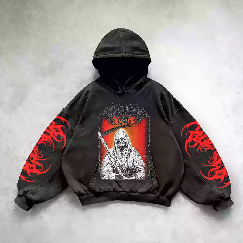 Gothic Heart Chain Hoodie