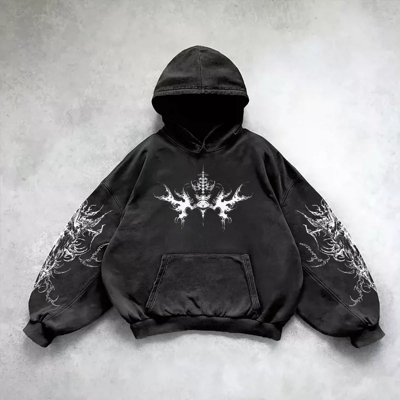 Gothic Heart Chain Hoodie