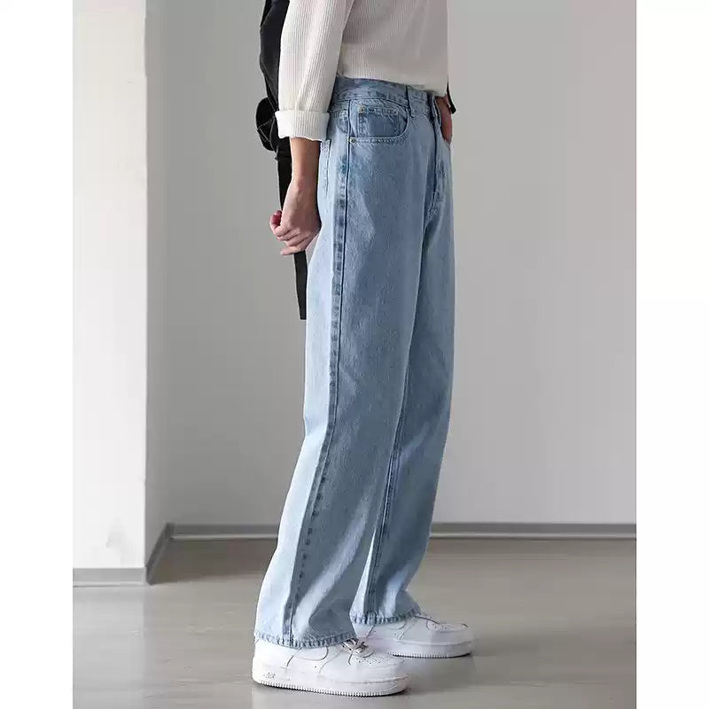 Light Wash Straight Jeans