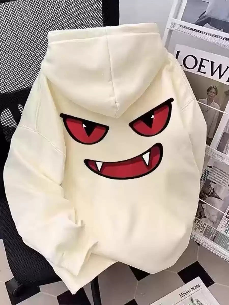 Monster Face Oversized Hoodie