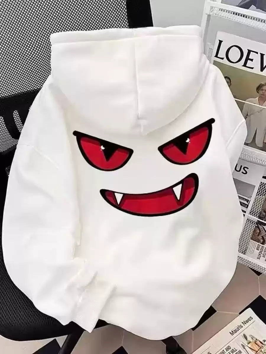 Monster Face Oversized Hoodie