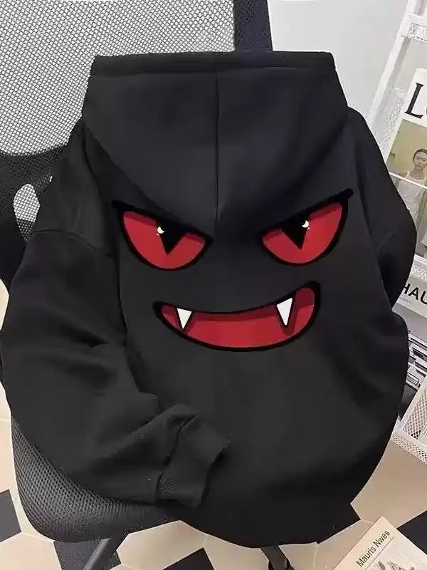 Monster Face Oversized Hoodie