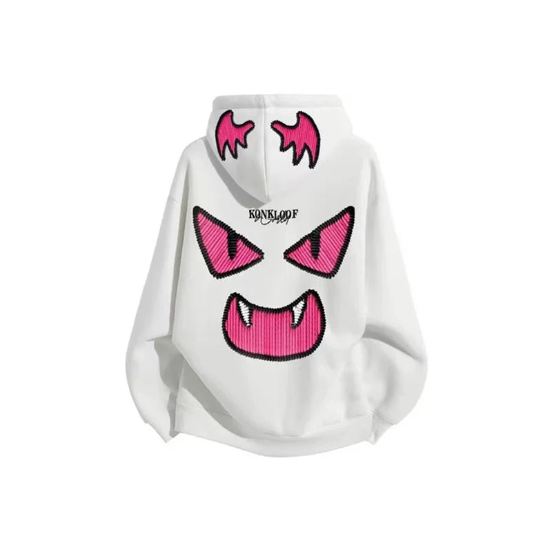 Oversized Monster Face Hoodie