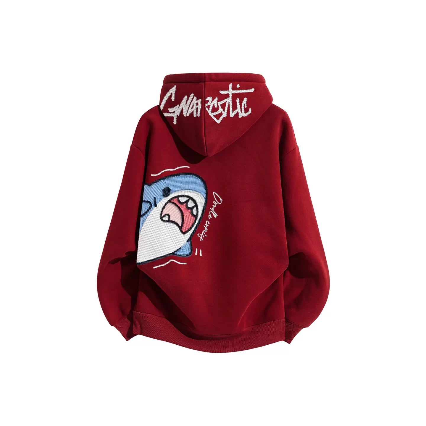 Oversized Shark Graphic Hoodie