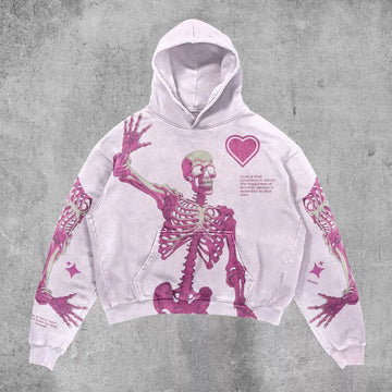 Skeleton Love Graphic Hoodie