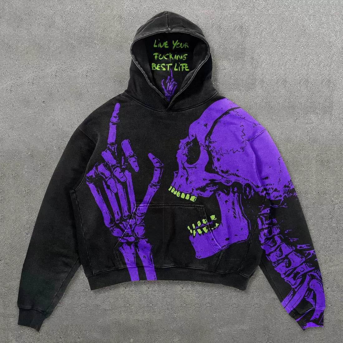 Skeleton Love Graphic Hoodie