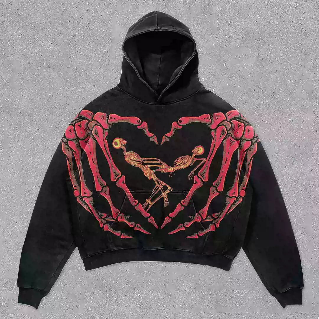 Skull Bones Graphic Hoodie