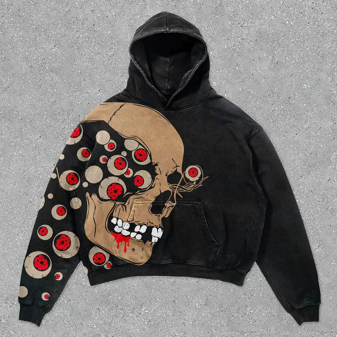Skull Bones Graphic Hoodie